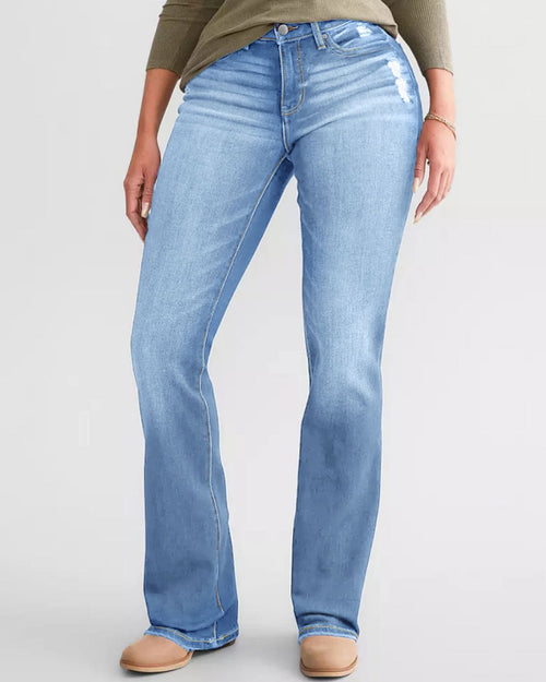 Curvvvy™ Jeans Svasati Slim Elasticizzati a Vita Elastica