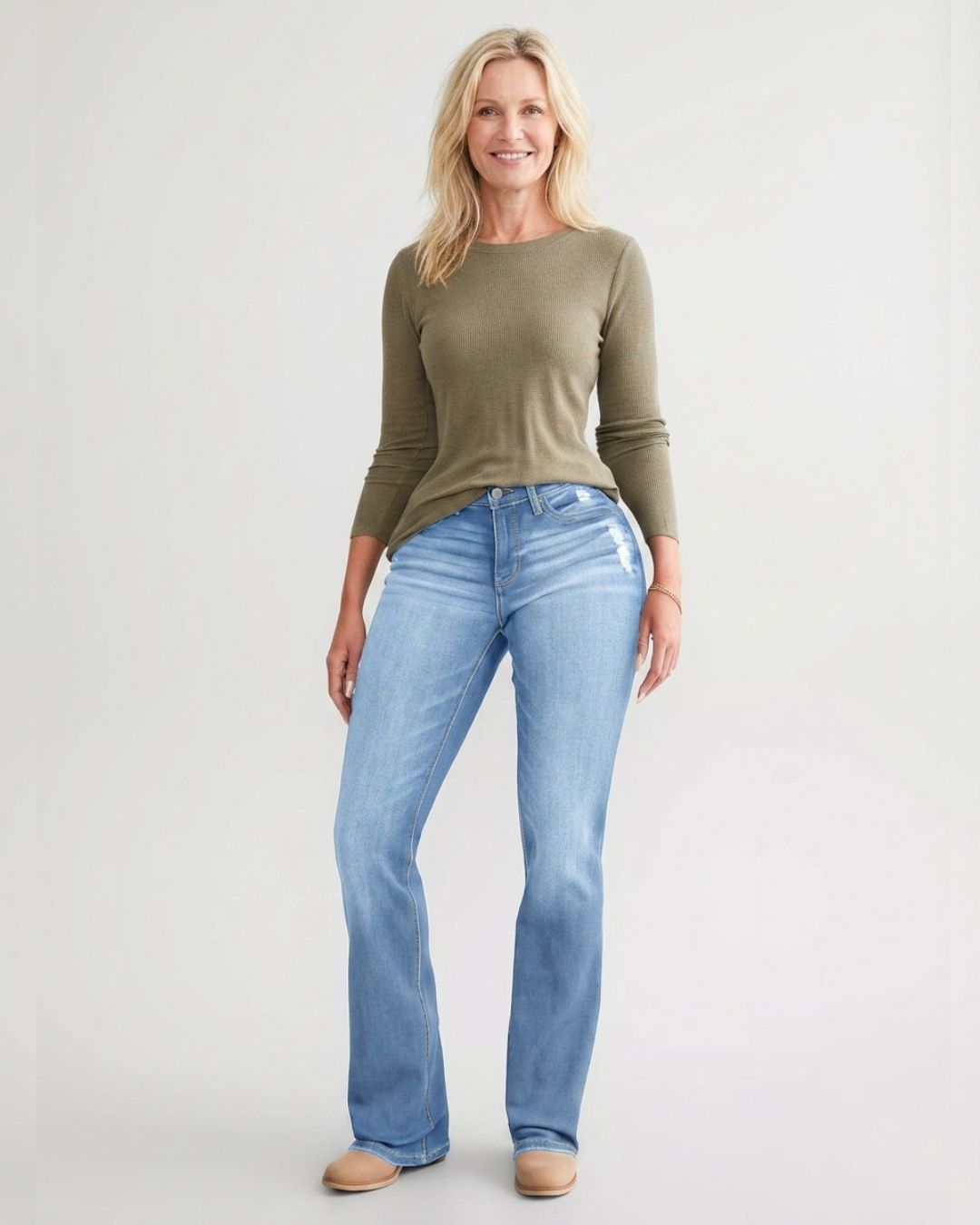 Curvvvy™ Jeans Svasati Slim Elasticizzati a Vita Elastica