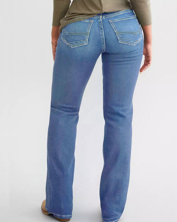 Curvvvy™ Jeans Svasati Slim Elasticizzati a Vita Elastica