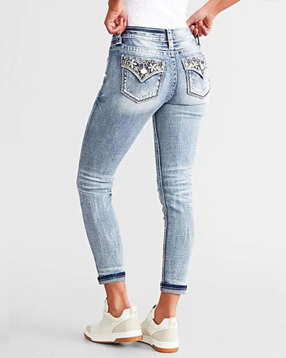 Curvvvy™ Jeans Svasati Slim Elasticizzati a Vita Elastica