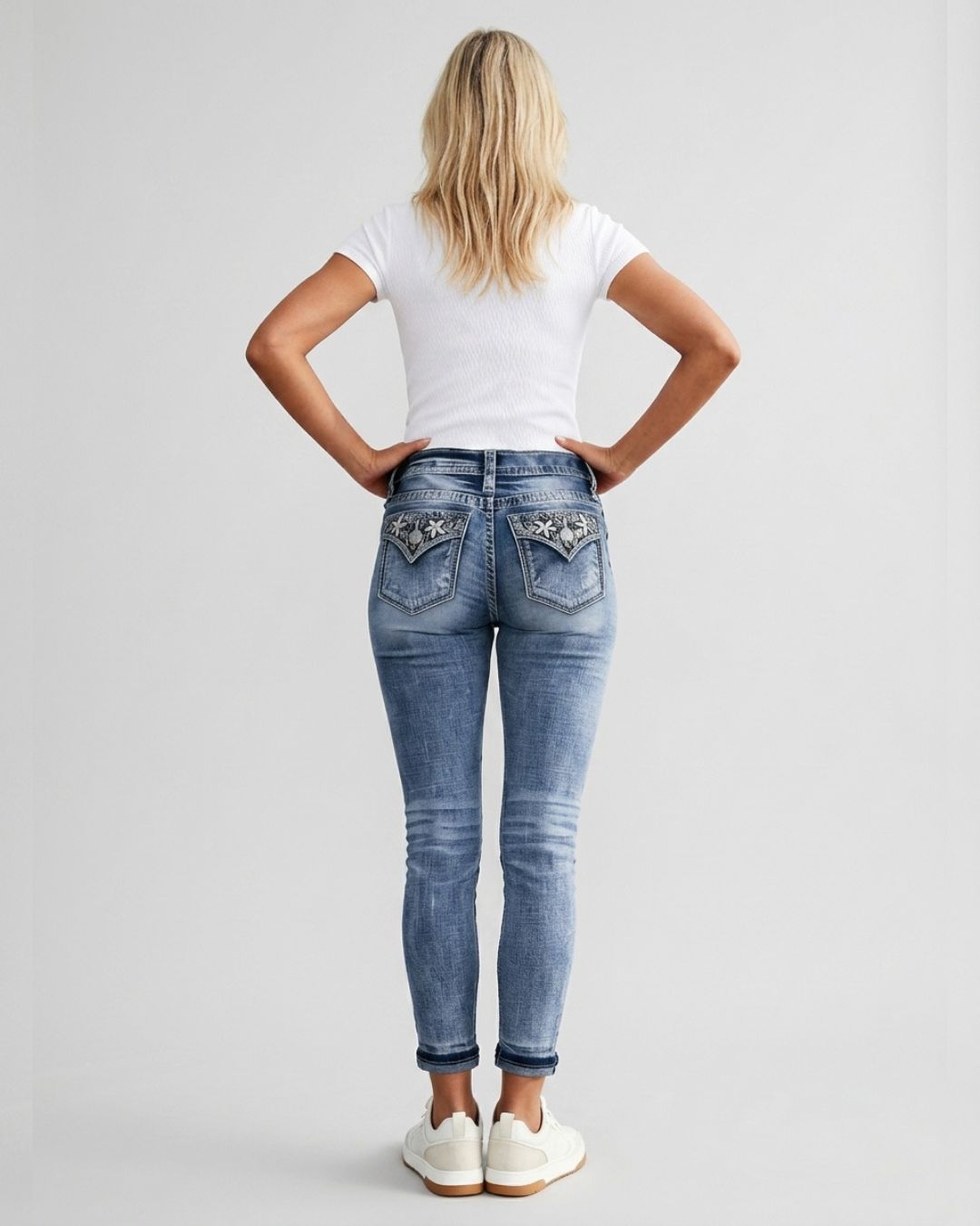 Curvvvy™ Jeans Svasati Slim Elasticizzati a Vita Elastica
