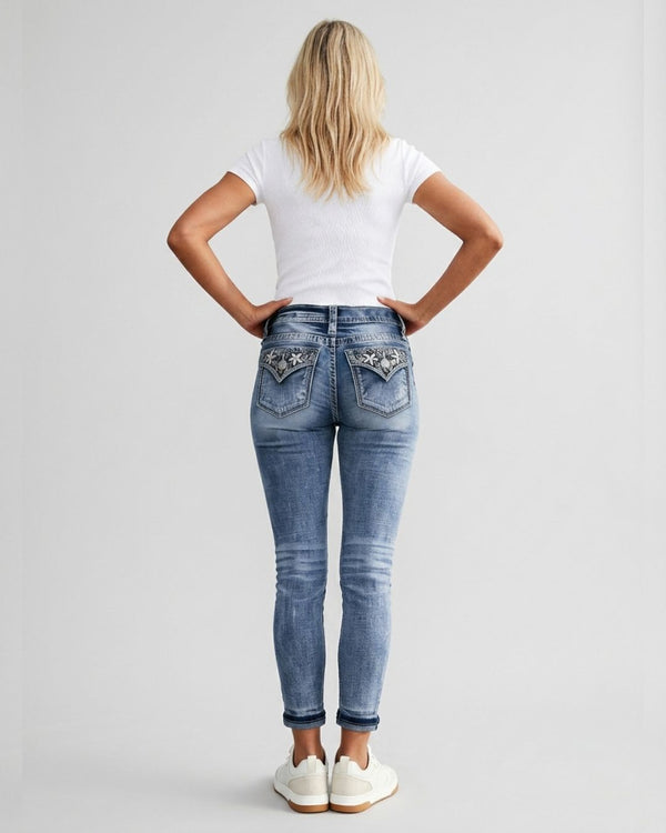 Curvvvy™ Jeans Svasati Slim Elasticizzati a Vita Elastica