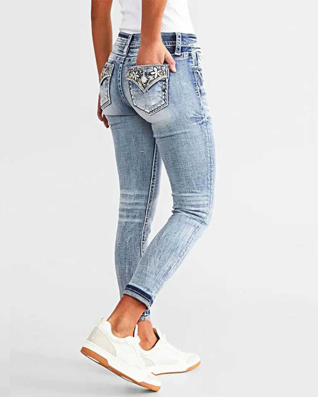 Curvvvy™ Jeans Svasati Slim Elasticizzati a Vita Elastica