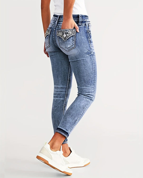 Curvvvy™ Jeans Svasati Slim Elasticizzati a Vita Elastica
