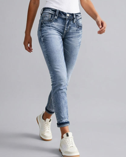 Curvvvy™ Jeans Svasati Slim Elasticizzati a Vita Elastica