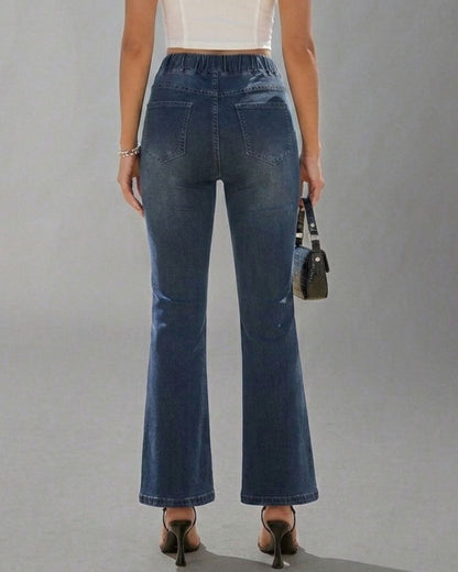 Curvvvy™ Schlupfjeans mit hohem Stretch, schmaler Passform und Schlag