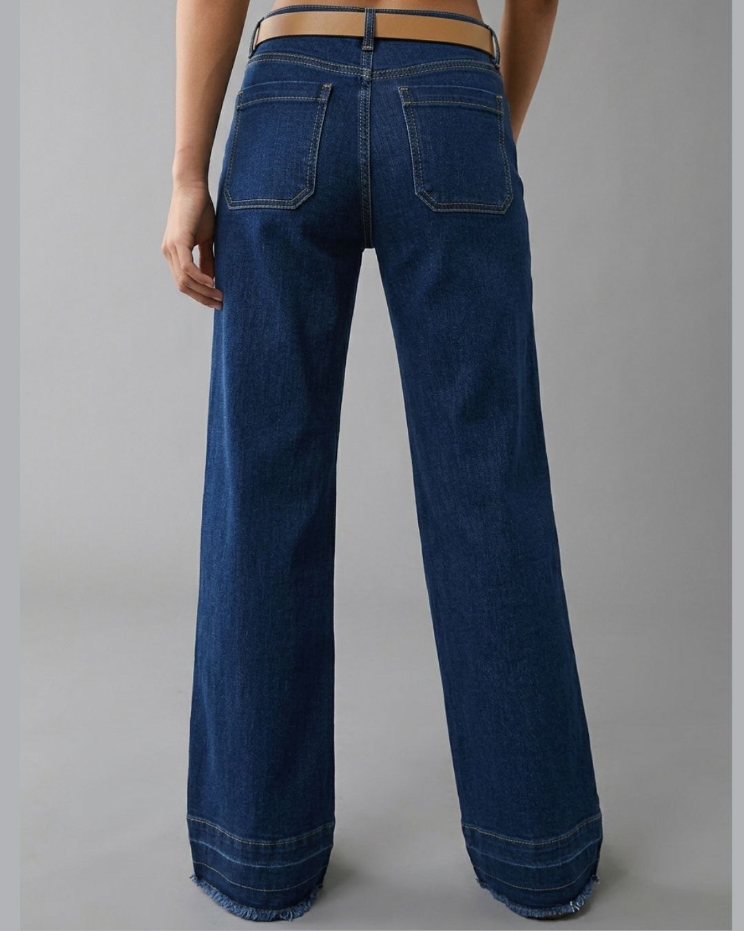 Curvvvy™ High-Waist Jeans mit geradem Bein und lockerer Passform