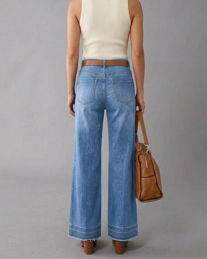 Curvvvy™ High-Waist Jeans mit geradem Bein und lockerer Passform