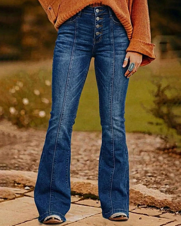Curvvvy™ Jeans Svasati Vita Alta Lavaggio Chiaro