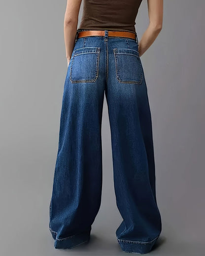 Curvvvy™ Lässige Jeans mit weitem, geradem Bein