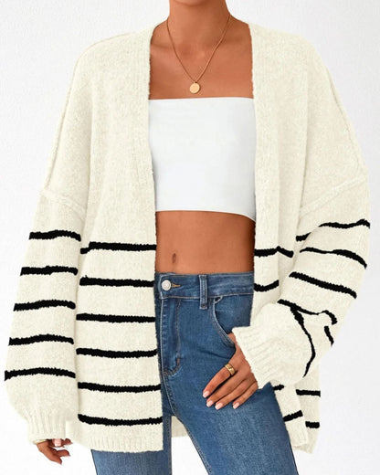 Curvvvy™ Oversized Lantern Sleeve Knit Cardigan Sweater