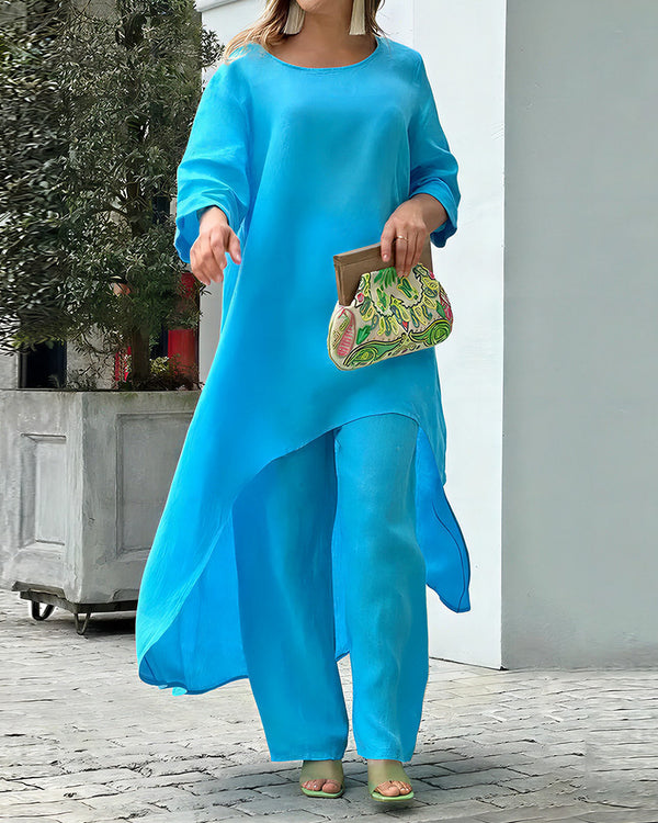Curvvvy™ The Azure Breeze Asymmetrisches Freizeit-Set