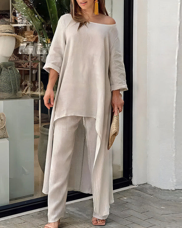 Curvvvy™ The Azure Breeze Asymmetrisches Freizeit-Set