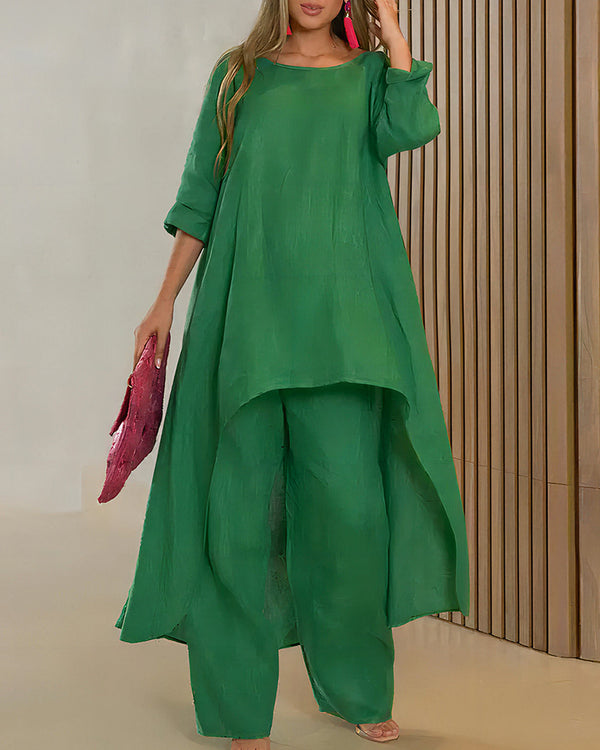 Curvvvy™ The Azure Breeze Asymmetrisches Freizeit-Set