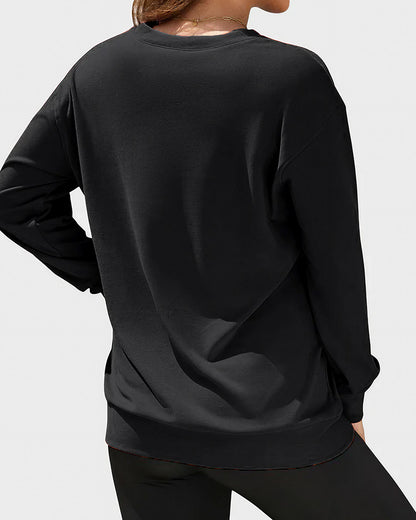 Curvvvy™ Felpa Casual Scollo a V con Tasca