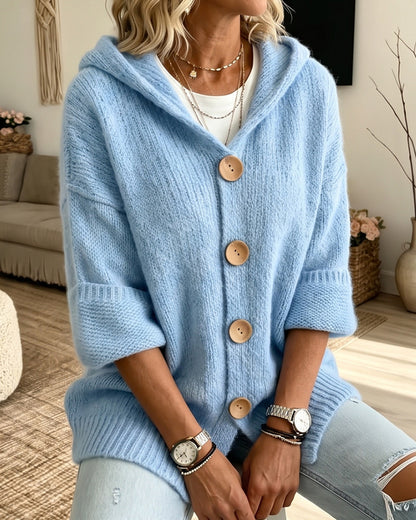 Curvvvy™ Cardigan in Maglia Oversize con Maniche a Lanterna