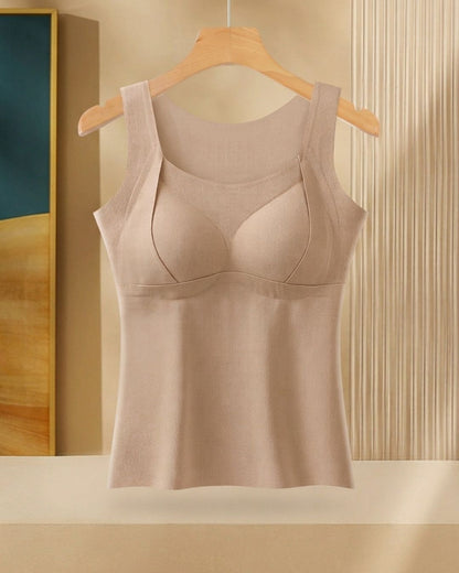 Curvvvy™ Warm Vest with Built-In Bra