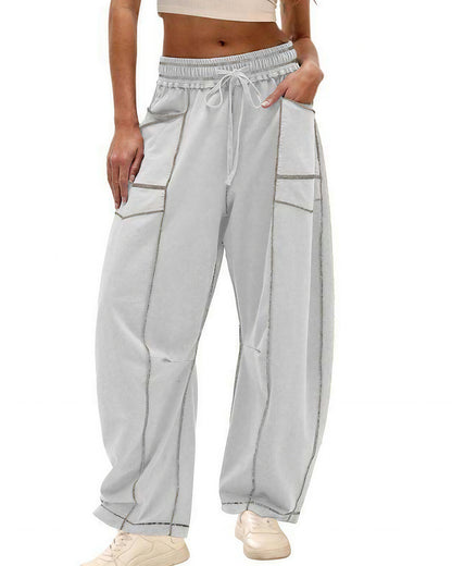 Curvvvy™ Pantaloni Jogger a Gamba Larga con Coulisse e Tasche