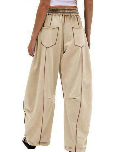 Curvvvy™ Pantaloni Jogger a Gamba Larga con Coulisse e Tasche
