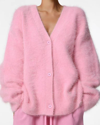 Curvvvy™ Cardigan in Maglia Aperto Effetto Ali di Farfalla