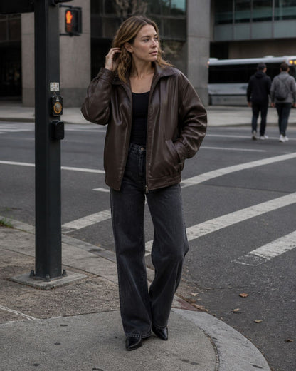 Curvvvy™ Oversized Bomber Jacket