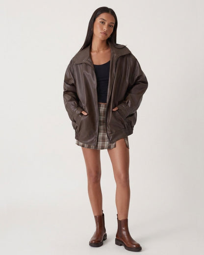 Curvvvy™ Oversized Bomber Jacket