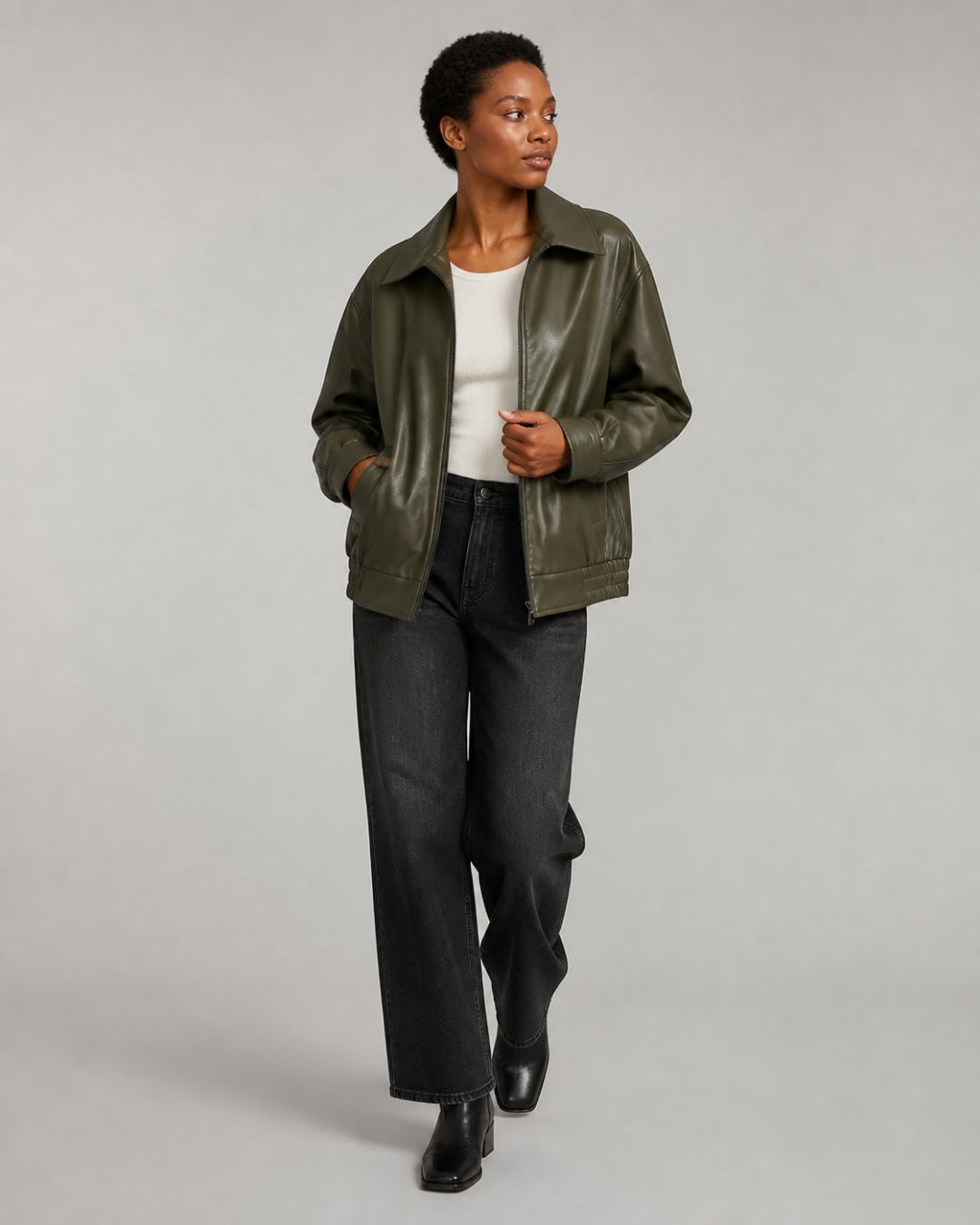 Curvvvy™ Oversized Bomber Jacket