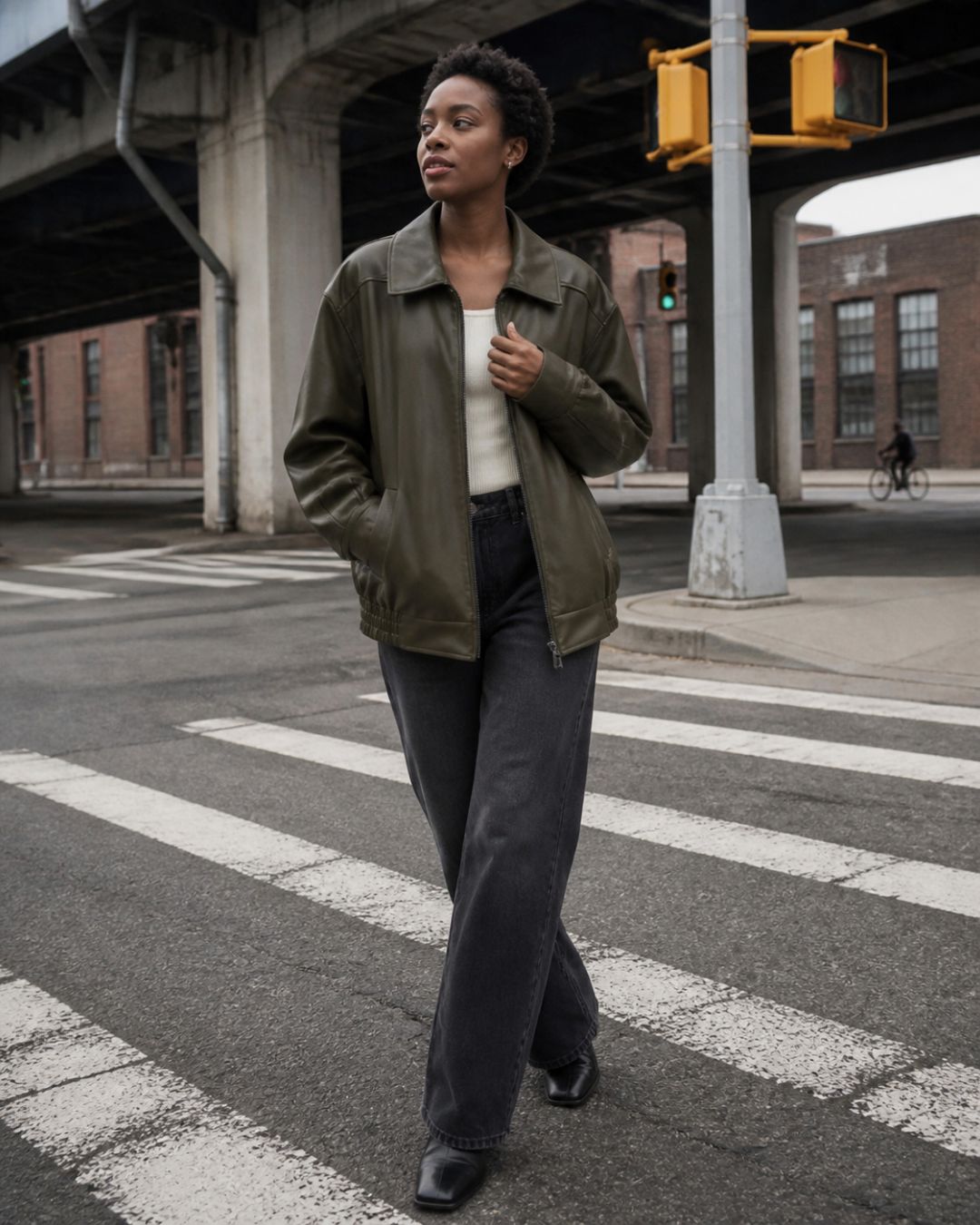 Curvvvy™ Oversized Bomber Jacket