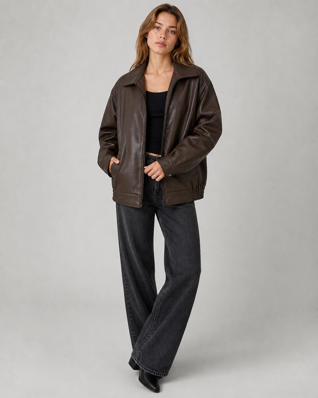 Curvvvy™ Oversized Bomber Jacket