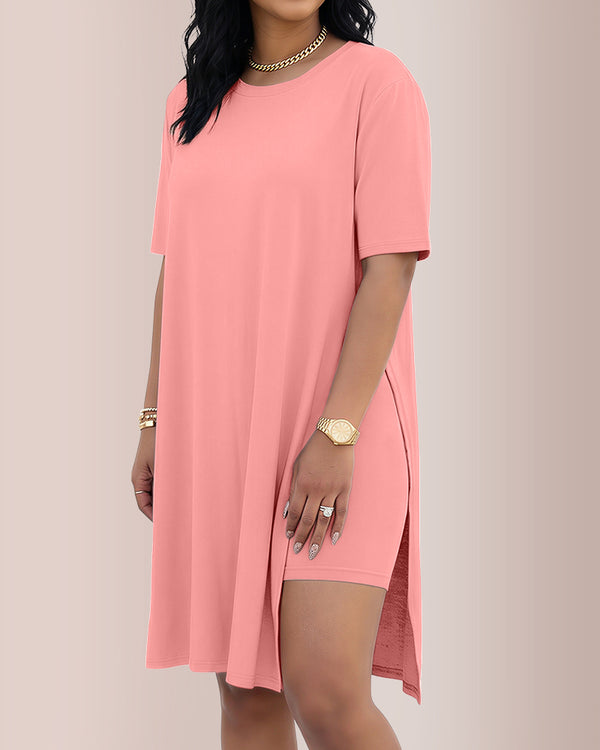 Curvvvy™ Completo Loungewear Top Asimmetrico Maniche Lunghe & Pantaloni a Gamba Larga