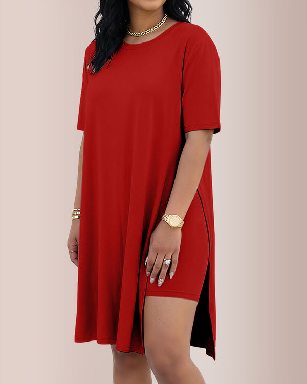 Curvvvy™ Completo Loungewear Top Asimmetrico Maniche Lunghe & Pantaloni a Gamba Larga