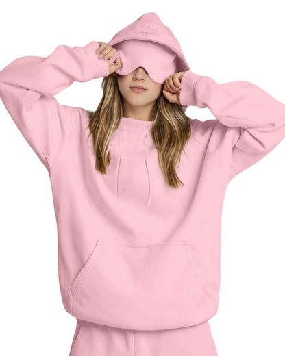 Curvvvy™ Sudadera Oversize Acanalada con Cuello Camisero