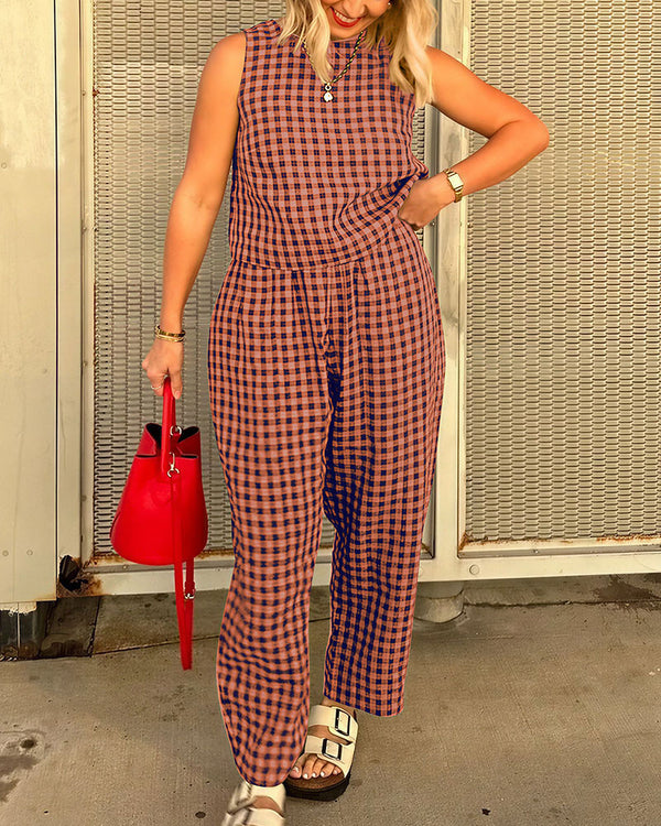 Curvvvy™ Conjunto de Estar en Casa: Top Asimétrico de Manga Larga y Pantalón de Pierna Ancha