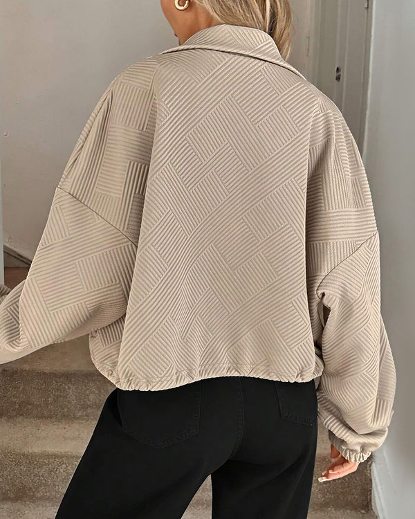 Curvvvy™ Bomber Texturizzato per Ogni Giorno