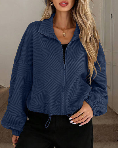 Curvvvy™ Bomber Texturizzato per Ogni Giorno