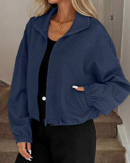 Curvvvy™ Bomber Texturizzato per Ogni Giorno