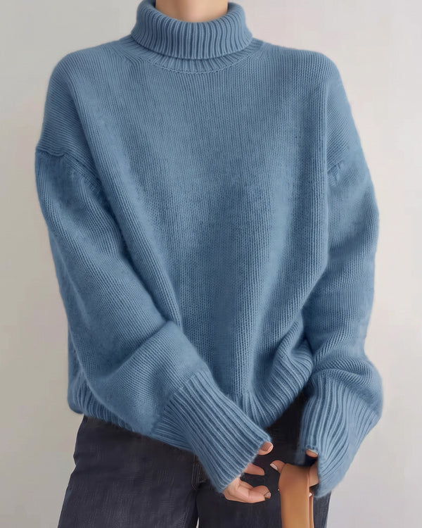 Curvvvy™ Maglione in maglia con colletto polo – Pullover morbido con mezza abbottonatura