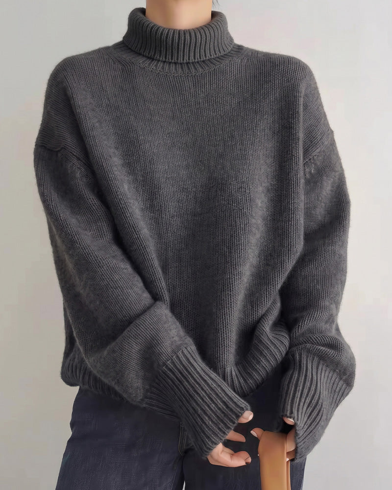 Curvvvy™ Maglione in maglia con colletto polo – Pullover morbido con mezza abbottonatura