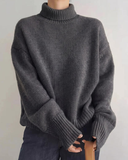 Curvvvy™ Maglione in maglia con colletto polo – Pullover morbido con mezza abbottonatura