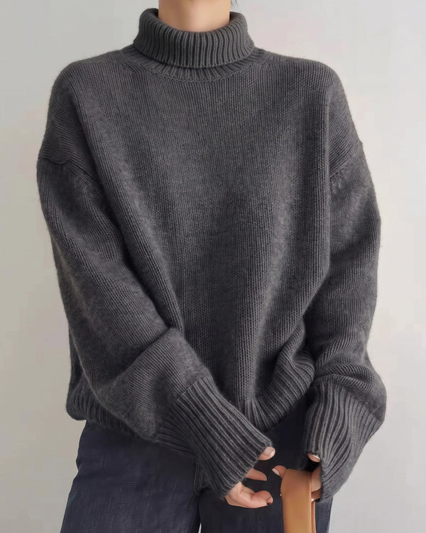 Curvvvy™ Maglione in maglia con colletto polo – Pullover morbido con mezza abbottonatura