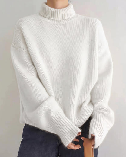 Curvvvy™ Maglione in maglia con colletto polo – Pullover morbido con mezza abbottonatura
