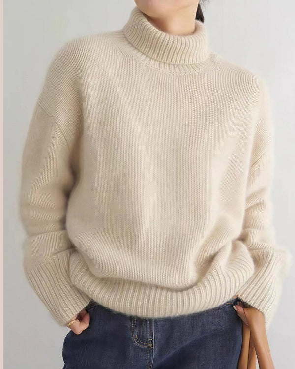 Curvvvy™ Maglione in maglia con colletto polo – Pullover morbido con mezza abbottonatura
