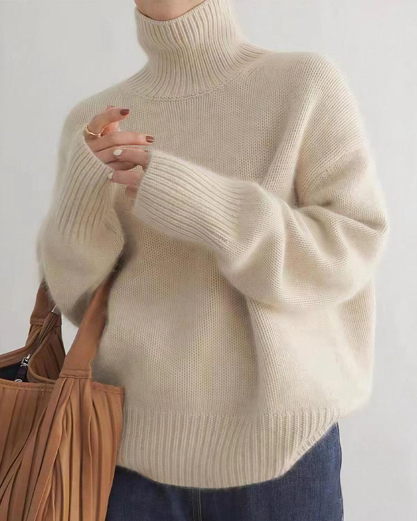 Curvvvy™ Maglione in maglia con colletto polo – Pullover morbido con mezza abbottonatura