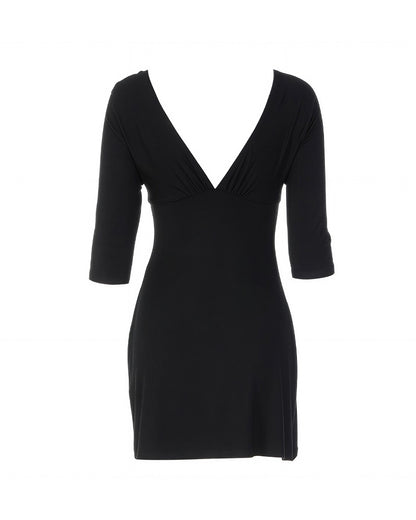 Curvvvy™ Vintage Suèdelook Maxi-jurk met Kantafwerking