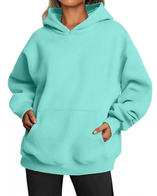 Curvvvy™ Felpa Casual Scollo a V con Tasca