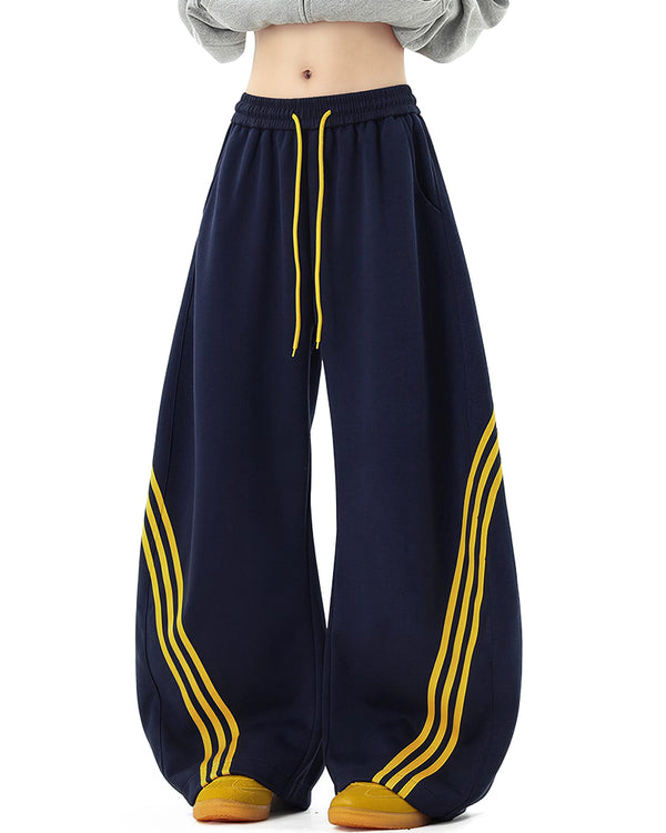 Curvvvy™ Pantalon d'Intérieur Fluide à Jambe Large et Cordon de Serrage
