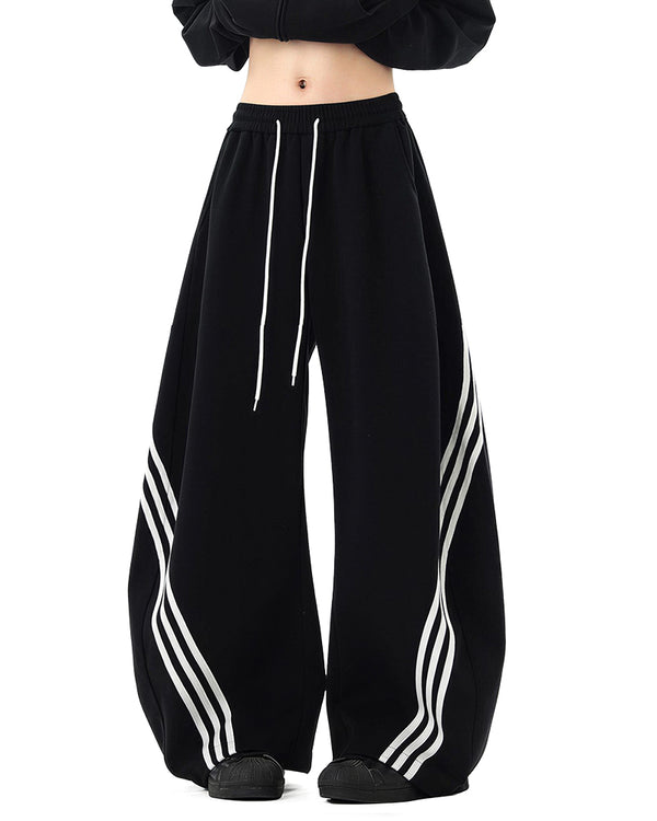 Curvvvy™ Pantalon d'Intérieur Fluide à Jambe Large et Cordon de Serrage