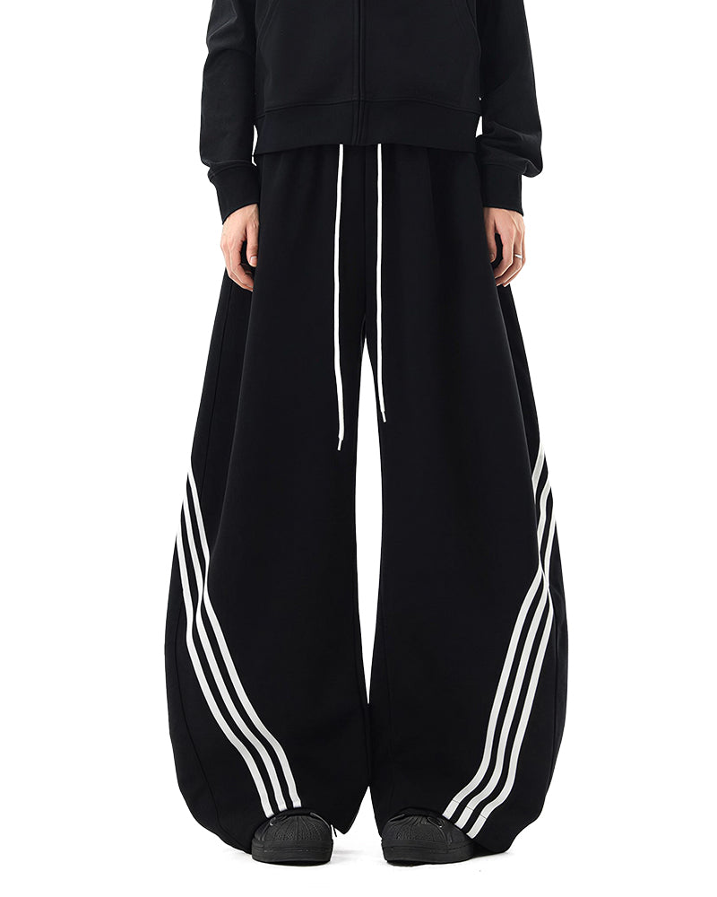 Curvvvy™ Pantalon d'Intérieur Fluide à Jambe Large et Cordon de Serrage