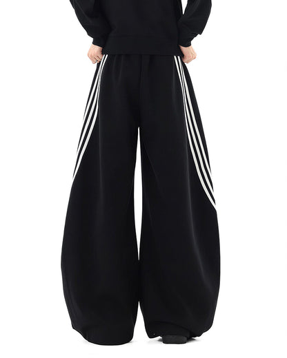 Curvvvy™ Pantalon d'Intérieur Fluide à Jambe Large et Cordon de Serrage
