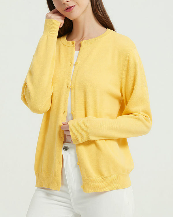 Curvvvy™ Maglione in maglia con colletto polo – Pullover morbido con mezza abbottonatura